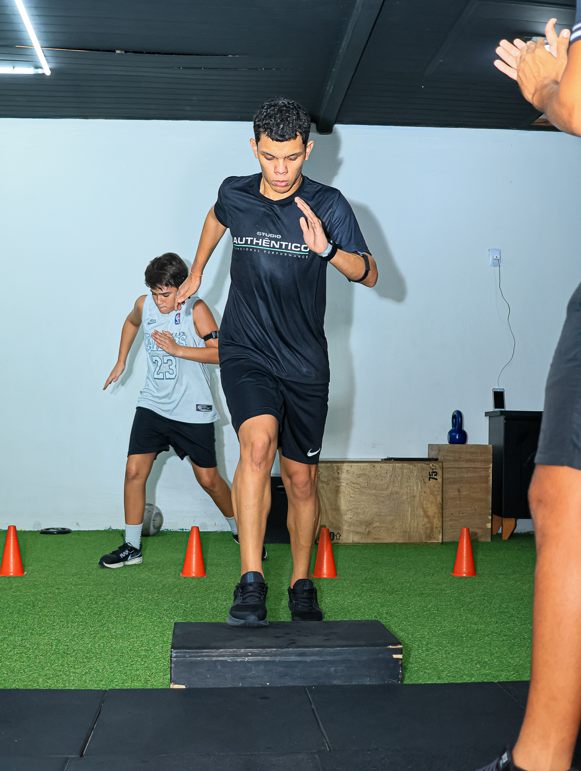 Treino de agilidade acompanhado